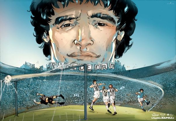 Un inedito Maradona d'autore per voi