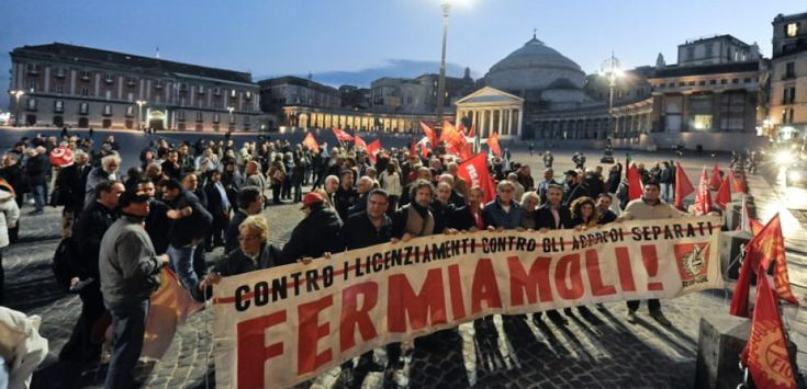 "Fermiamoli!", presidio di solidariet&agrave; con le acciaierie di Terni in piazza Plebiscito