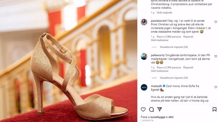 Cenerentola cercasi, smarrita scarpetta al compleanno del principe Christian di Danimarca