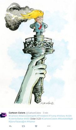Donald Trump presidente, scatta l'ironia di disegnatori e fumettisti