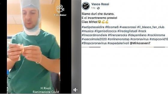 Vasco Rossi risponde all'infermiere di Rivoli: "Siamo duri che durano, ci incontreremo presto"