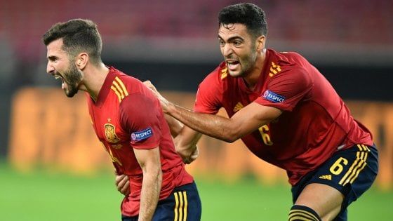 Nations League: la Spagna si salva al 96' in Germania, vince l'Ucraina
