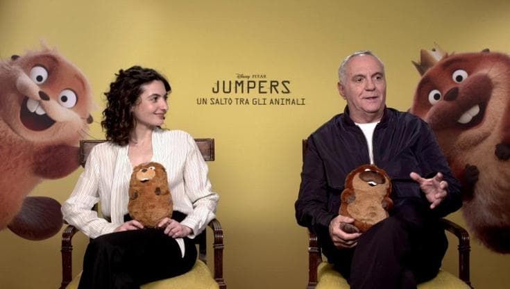 Tecla Insolia e Giorgio Panariello doppiatori del film Pixar "Jumpers": "Uno specchio del presente"