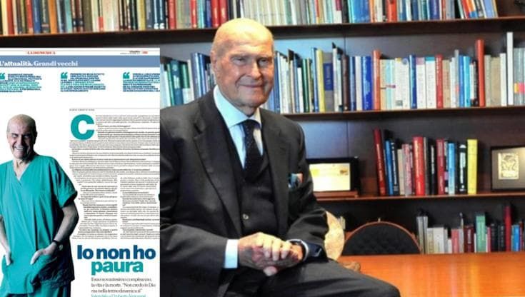 Umberto Veronesi e il rimpianto per non aver sconfitto il cancro
