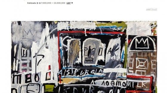 Da Sotheby's all'asta un Basquiat mai visto prima d'ora fuori dall'Italia