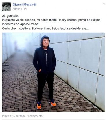 Gianni Morandi: "Io come Rocky Balboa, ma non ho il fisico"