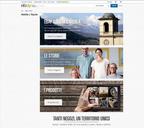 Terremoto, L'Aquila rinasce anche su eBay