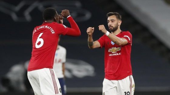 Premier: torna Pogba e lo United riprende il Tottenham
