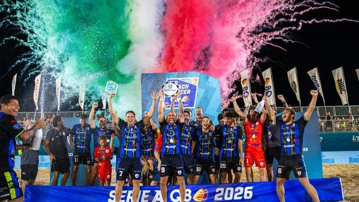 Beach soccer, Lenergy Pisa rimonta la Samb e conquista il secondo Scudetto di fila