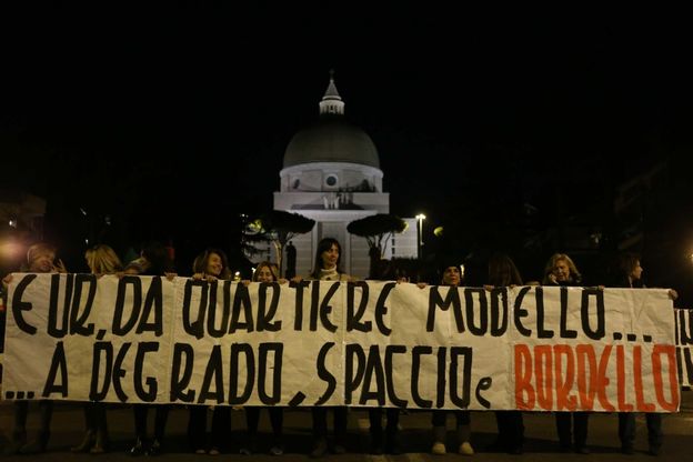 All'Eur il corteo contro la prostituzione
