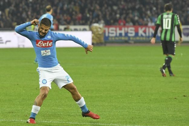 Napoli-Sassuolo, Insigne segna l'1-0