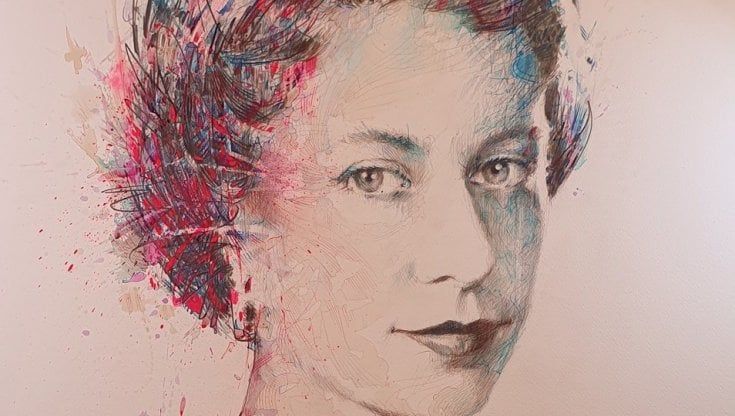 Carne Griffiths celebra la Regina Elisabetta II con un nuovo ritratto