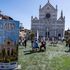 Green Florence, Piazza Santa Croce diventa un giardino urbano