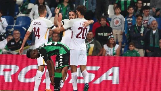 Sassuolo-Roma 0-1, un pasticcio di Pegolo regala ai giallorossi il terzo posto