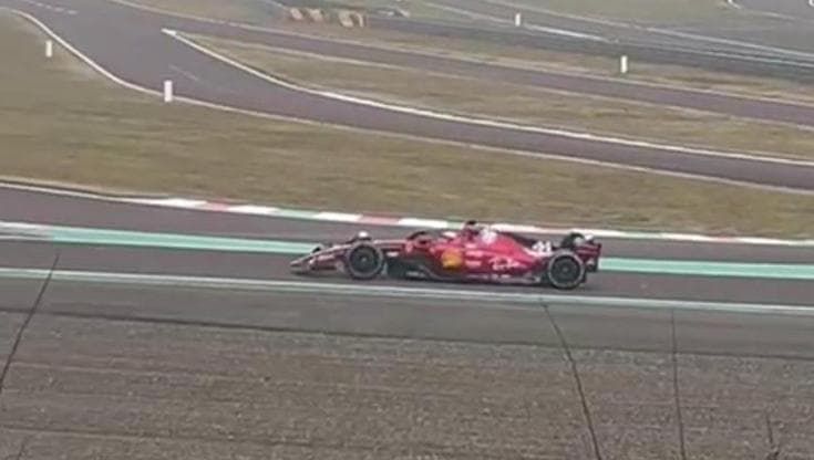 Hamilton e Ferrari, si parte: i primi giri di pista a Fiorano