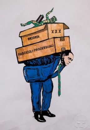 Berlusconi lascia Palazzo Grazioli, l'ultima opera della street artist Laika