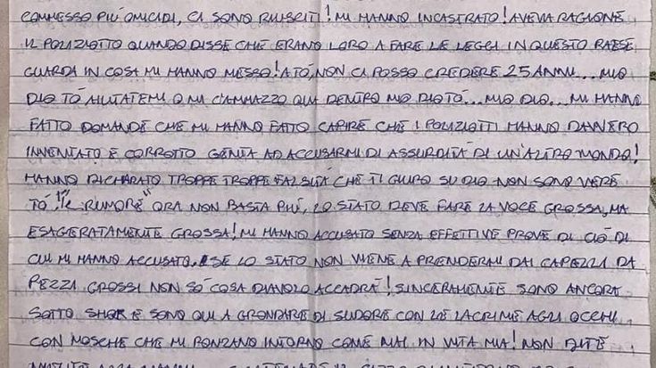 Giacomo Passeri dal carcere dopo la condanna a 25 anni: “In Egitto mi rubano la vita, aiutatemi o mi ammazzo qui dentro”