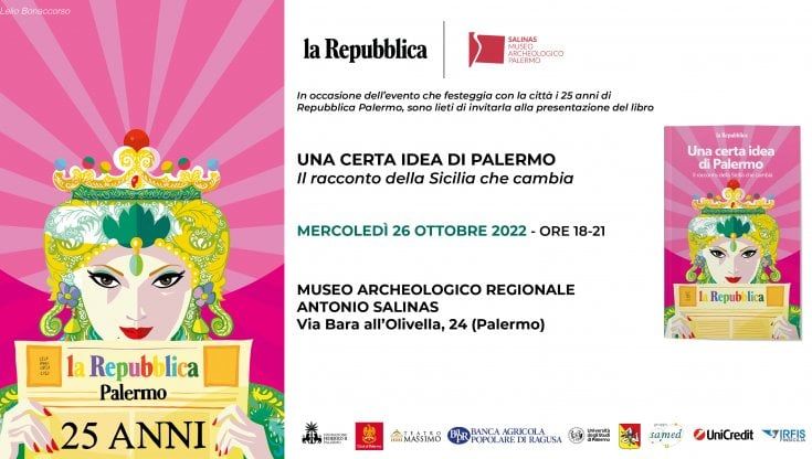 Al museo Salinas la festa per i 25 anni di Repubblica Palermo: siete tutti invitati