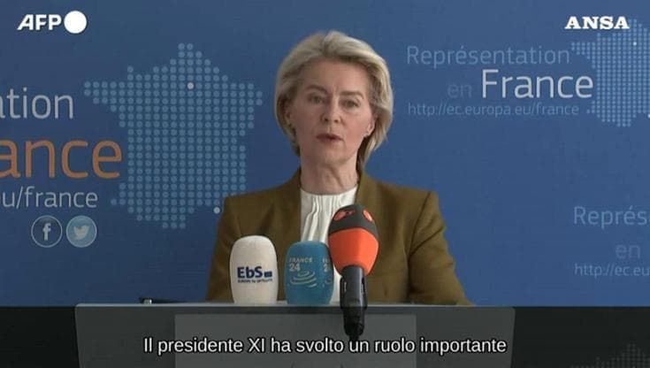Von der Leyen: "La Cina intervenga sulle minacce nucleari di Mosca"