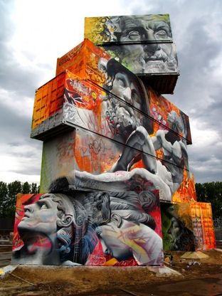 Belgio, antica Grecia sui container: il graffito &egrave; mitologico