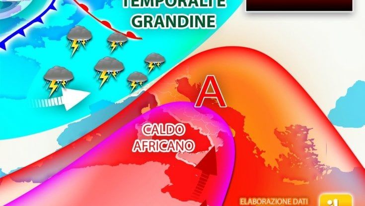 Previsioni meteo, weekend rovente al centro-sud, maltempo estremo su alcune regioni del nord