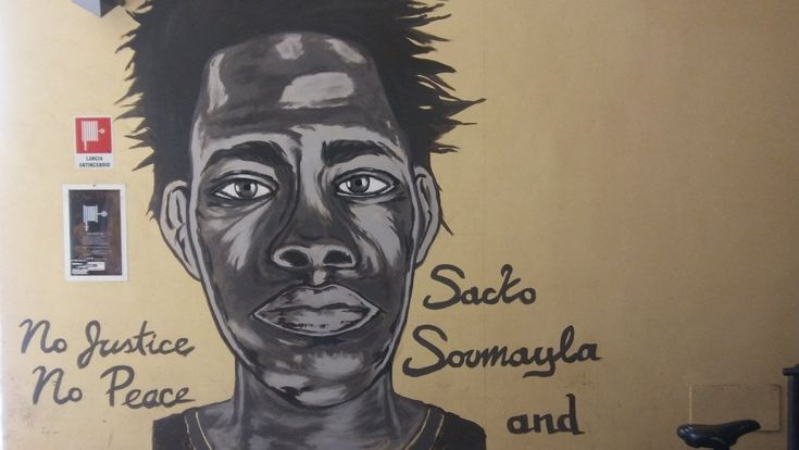 Parma, un murales all'università per Sacko Soumayla