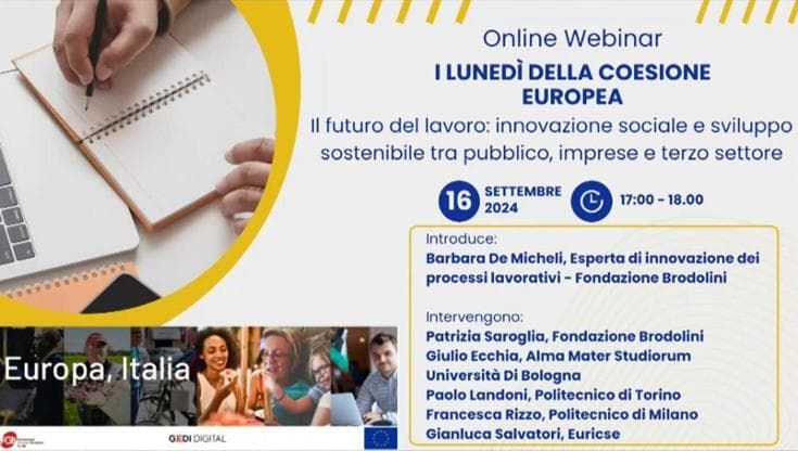 Il futuro del lavoro: innovazione sociale e sviluppo sostenibile tra pubblico, imprese e terzo settore