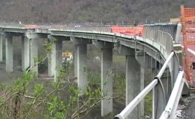Chiuso se minaccia neve<br />il viadotto Acqualonga