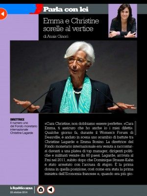 Emma e Christine, sorelle al vertice