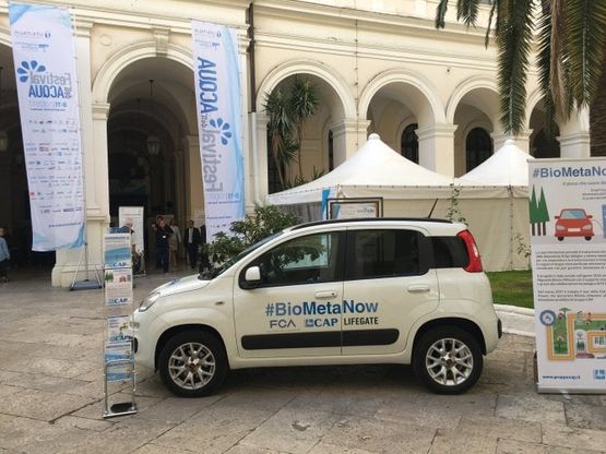 Da Milano al Festival dell’Acqua di Bari a bordo di Fiat Panda alimentata con biometano