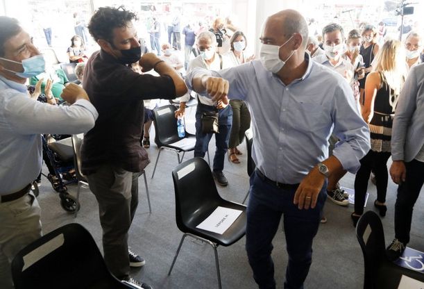 Zingaretti alla partenza della Festa dell'Unità di Bologna