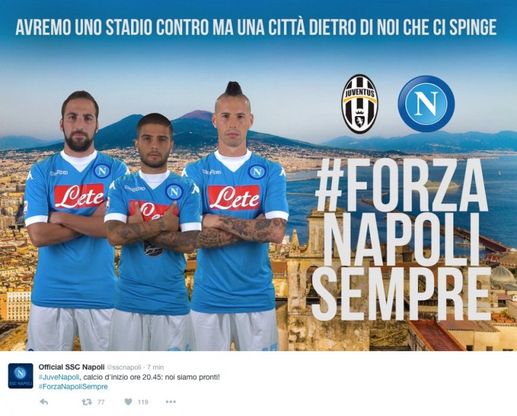 Juventus Stadium senza tifosi campani: “Avremo uno stadio contro, ma una città dietro di noi che ci spinge”