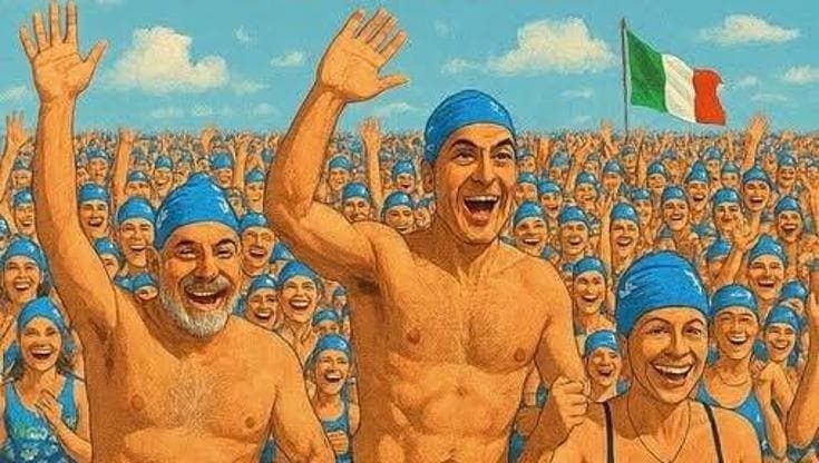 Vannacci, post per il tuffo di Capodanno con “saluto fascista”: polemica a Viareggio