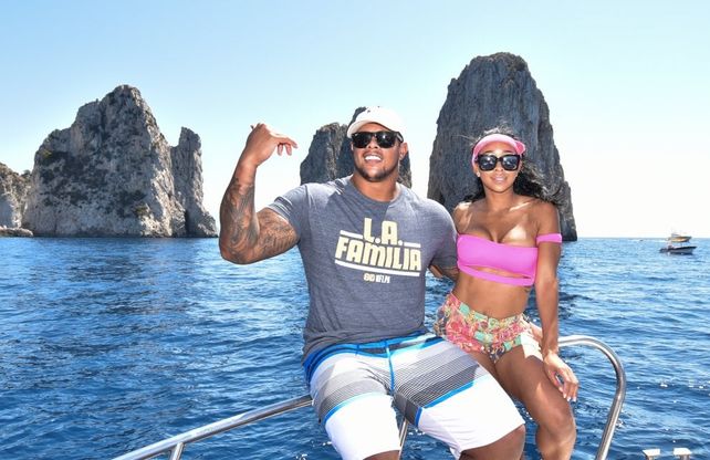Il campione Nfl tra Napoli e Capri