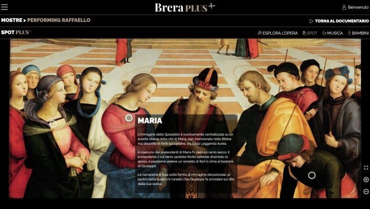 La Vergine e la sua storia, il video di Brera per Raffaello