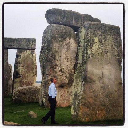 Obama, turista a Stonehenge: ''E' un posto fantastico''