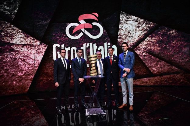 Ciclismo, la presentazione del Giro d'Italia 2018
