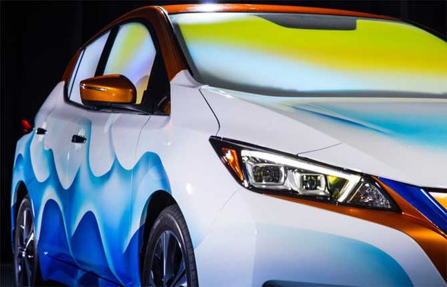 La Nissan Leaf in viaggio “Nelle pieghe del tempo”