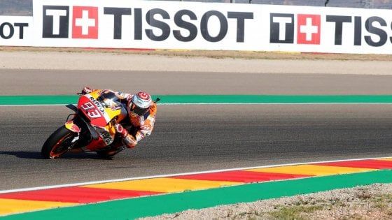 MotoGp, Aragona: Marquez alza la voce nelle libere. Poi le Ducati, Rossi dietro