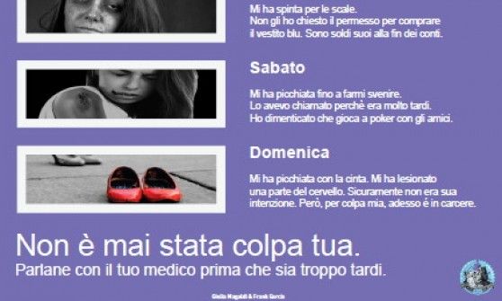 Giornata contro la violenza, gli uomini "ci mettono la faccia" e dal medico si rompe il silenzio