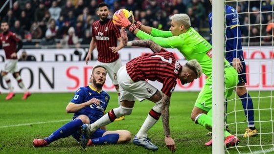 Milan-Verona 1-1: non c'è Ibra, è Calhanoglu che replica a Faraoni