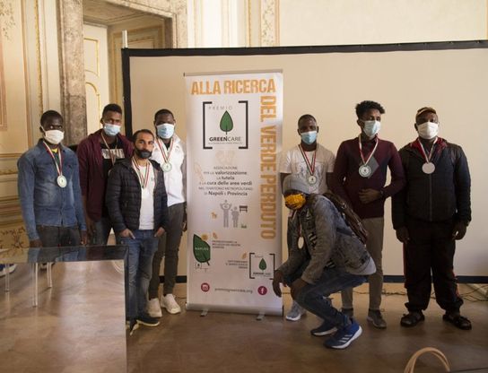 Reggia di Caserta: Medaglie della Riconoscenza Civica 2020 a rifugiati e sportivi che si prendono cura del Parco Reale