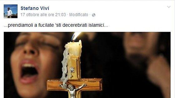 Bergamo, sindaco leghista senza freni su Fb: "Prendiamoli a fucilate 'sti decerebrati islamici"