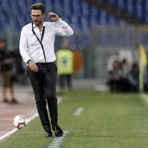 Roma, Di Francesco: "Primo tempo male, ne avrei cambiati otto"