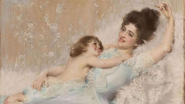 Franca Florio con suo figlio: il dipinto di Corcos accende il dibattito sulla donna ritratta