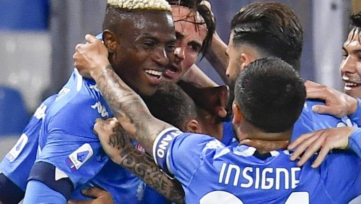 Napoli-Udinese 5-1, gli azzurri salgono al secondo posto e vedono la Champions