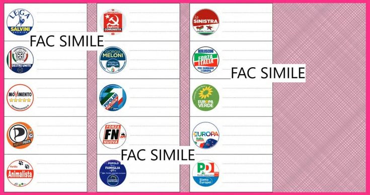 La scheda elettorale delle Europee 2019 e come votare