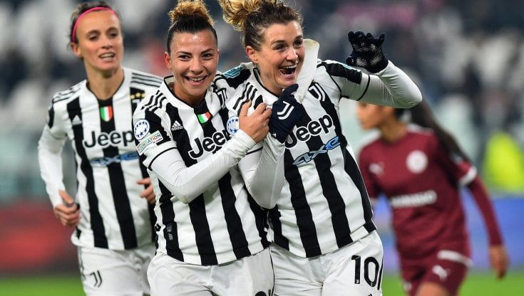 Champions donne, la Juve travolge il Servette e vola ai quarti