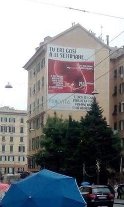 Genova, la Cgil chiede rimozione manifesto "Aborto è come femminicidio"