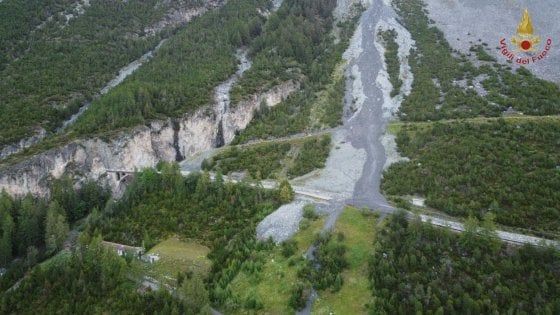 Frana in Valtellina per il maltempo: chiuso un tratto della statale dello Stelvio